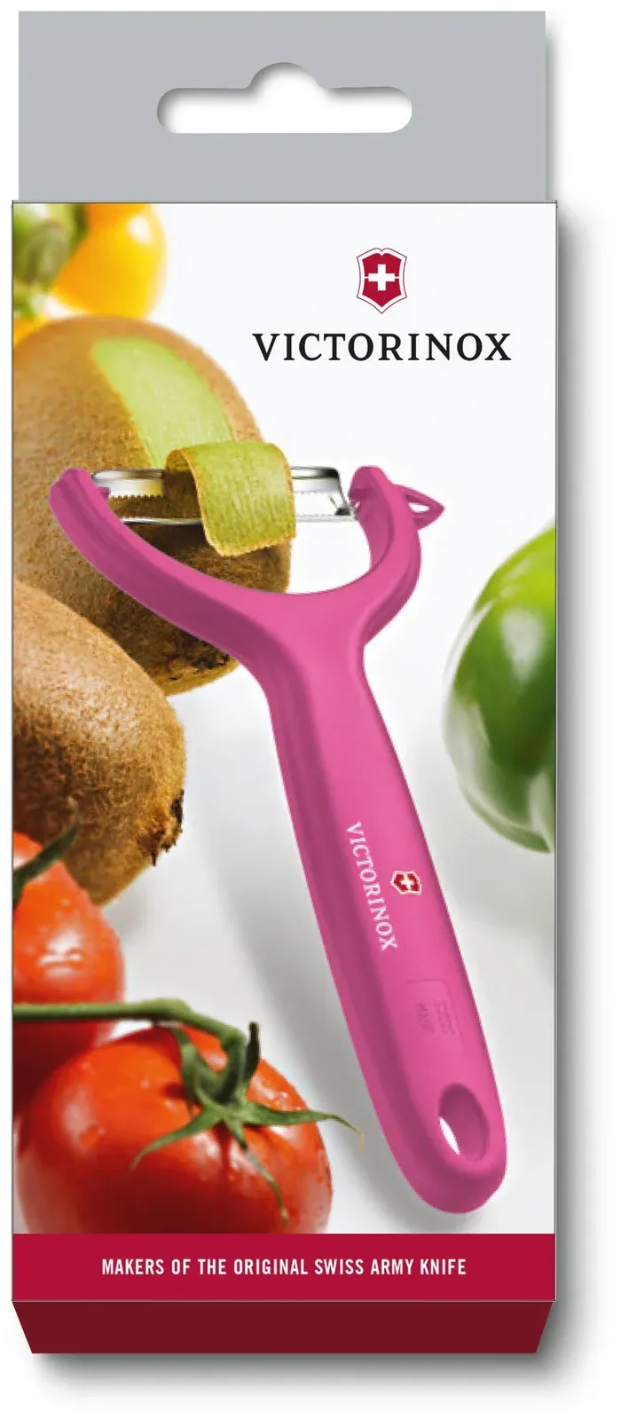 Овощечистка для овощей и фруктов Victorinox Tomato and Kiwi розовый упак.:европодвес 7.6079.5 - фото 2