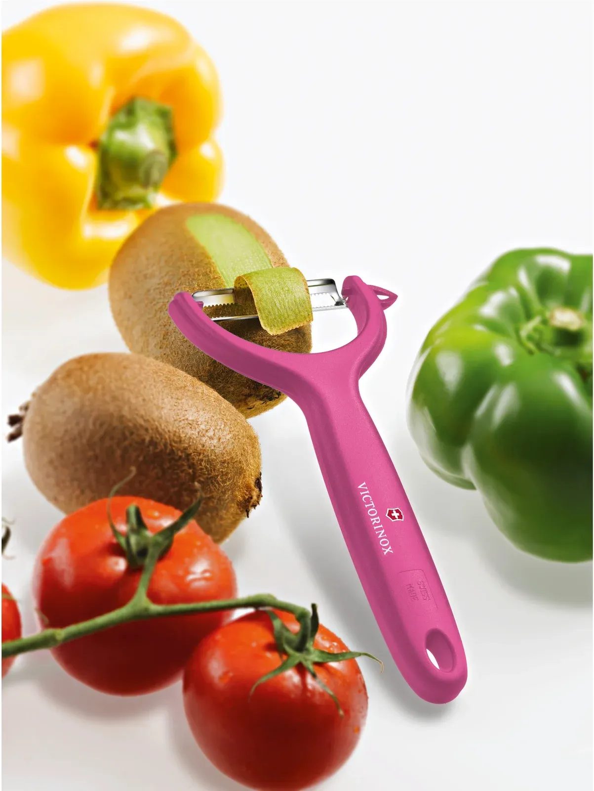Овощечистка для овощей и фруктов Victorinox Tomato and Kiwi розовый упак.:европодвес 7.6079.5 - фото 3