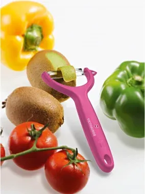 Овощечистка для овощей и фруктов Victorinox Tomato and Kiwi розовый упак.:европодвес 7.6079.5 - фото 6