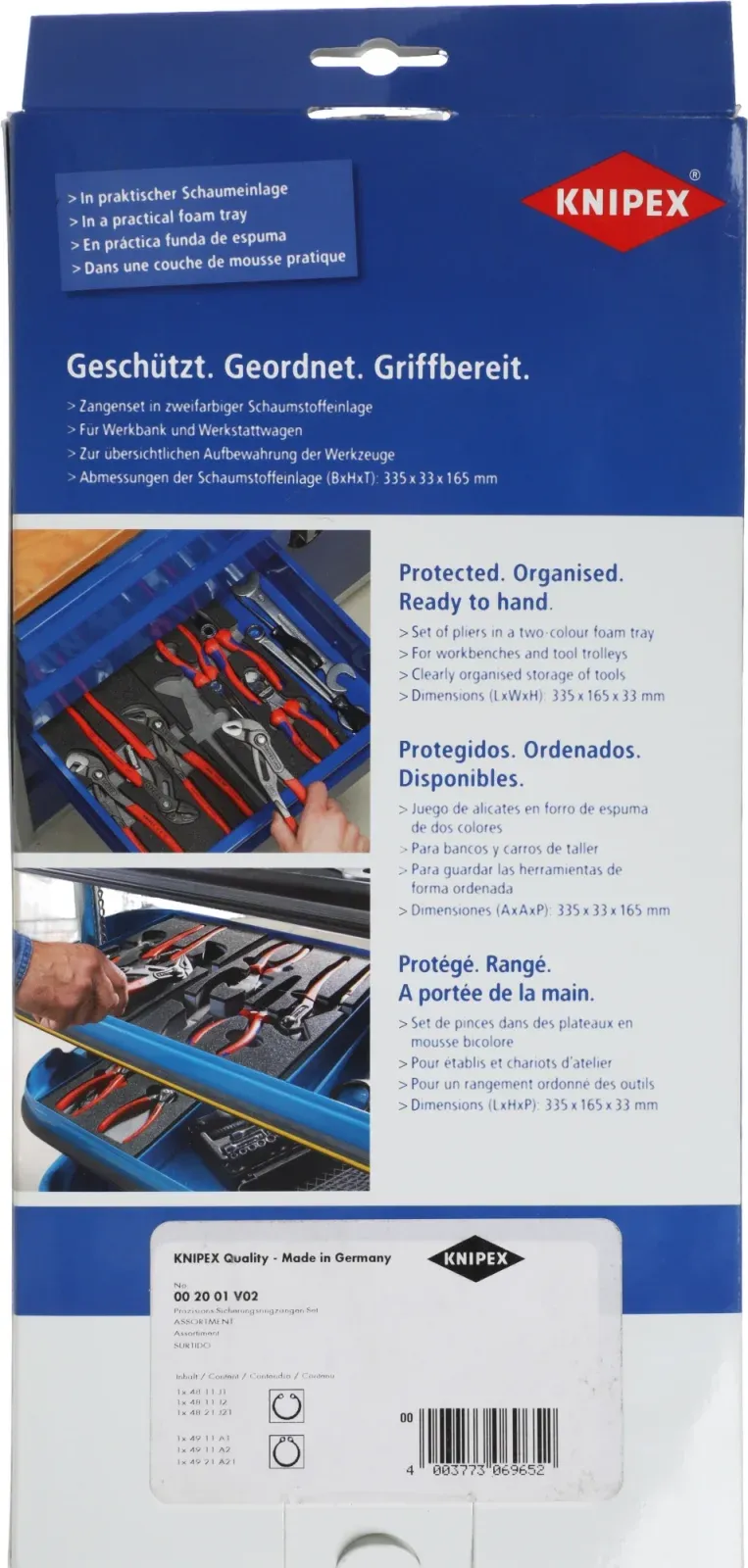 Набор инструментов Knipex KN-002001V02 6 предметов - фото 4