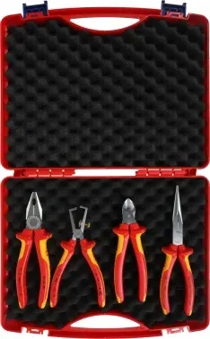 Набор инструментов Knipex KN-002015 4 предмета диэлектр.покр. жесткий кейс - фото 8