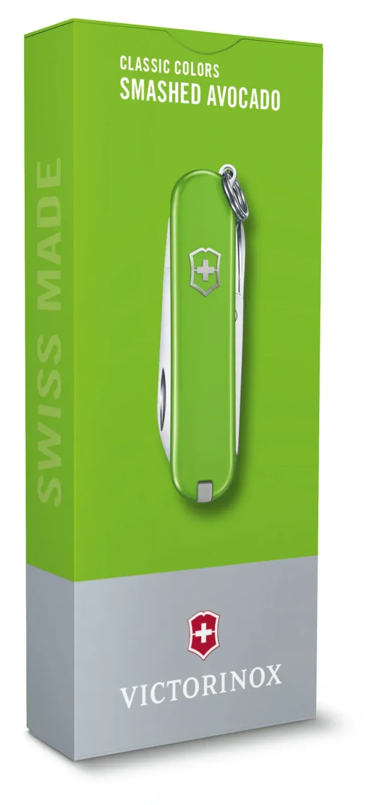 Нож перочинный Victorinox Classic SD Smashed Avocado 0.6223.43G 58мм 7функц. подар.коробка - фото 4