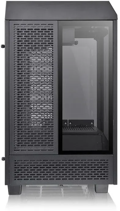 Корпус Thermaltake The Tower 100 черный без БП miniITX 1x120mm 3x140mm 2xUSB3.0 audio bott PSU - фото 3