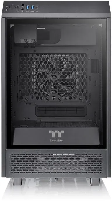 Корпус Thermaltake The Tower 100 черный без БП miniITX 1x120mm 3x140mm 2xUSB3.0 audio bott PSU - фото 5