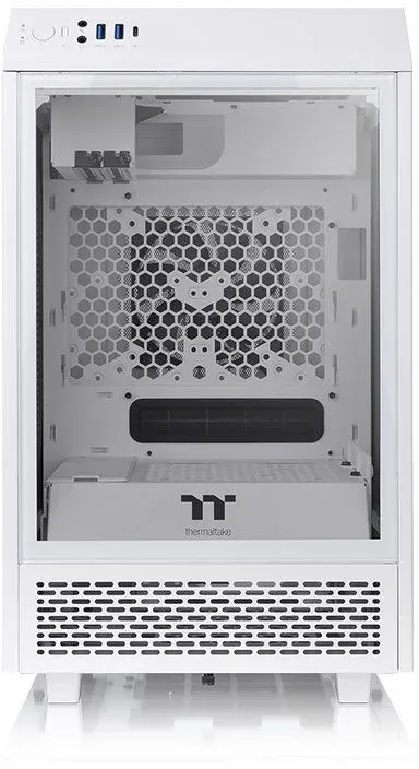 Корпус Thermaltake The Tower 100 Snow белый без БП miniITX 1x120mm 3x140mm 2xUSB3.0 audio bott PSU - фото 5