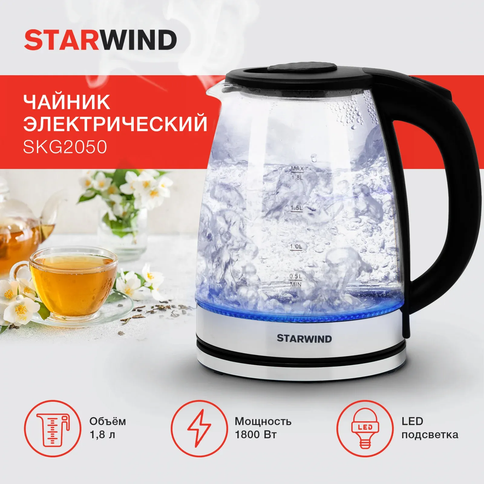 Чайники STARWIND SKG2050 - фото 1