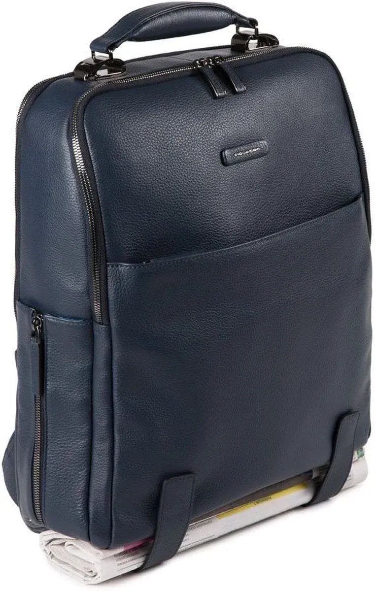 Рюкзак мужской Piquadro Modus Special CA4818MOS/BLU синий натур.кожа, 13.5 л - фото 2