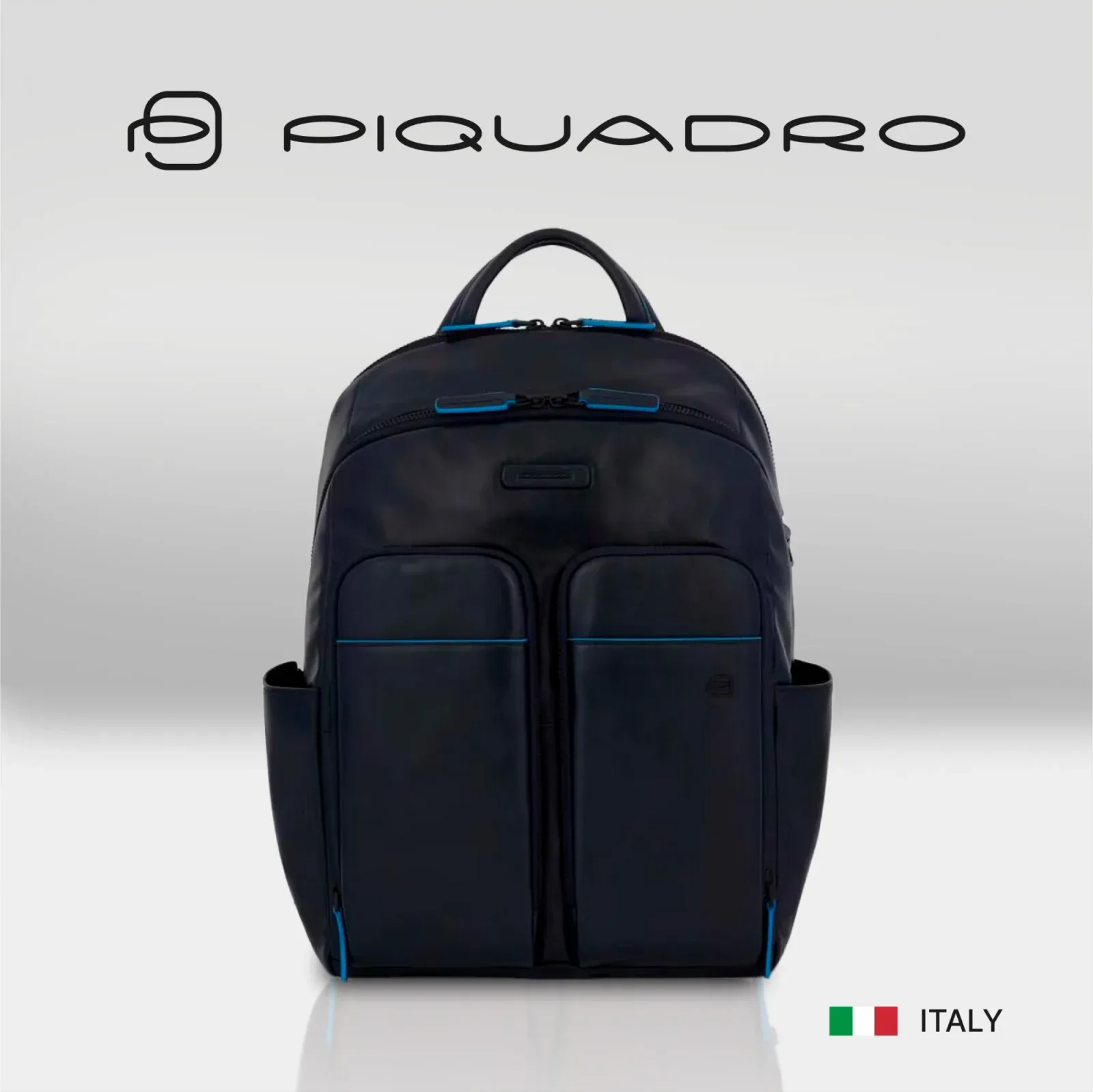 Рюкзак мужской Piquadro Blue Square Revamp CA5574B2V/BLU синий натур.кожа, 16 л - фото 7