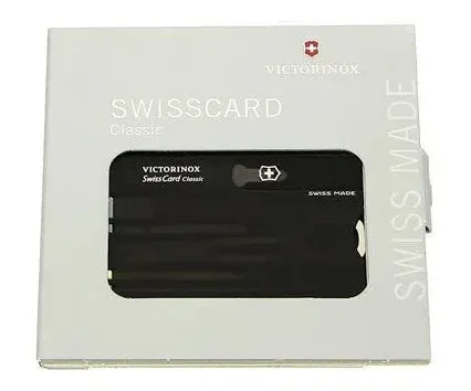 Швейцарская карта Victorinox SwissCard Classic 0.7133 черный коробка подарочная - фото 4