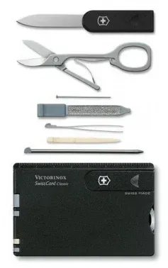 Швейцарская карта Victorinox SwissCard Classic 0.7133 черный коробка подарочная - фото 5