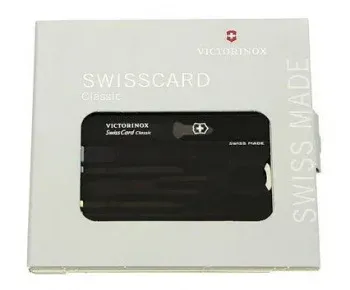 Швейцарская карта Victorinox SwissCard Classic 0.7133 черный коробка подарочная - фото 8