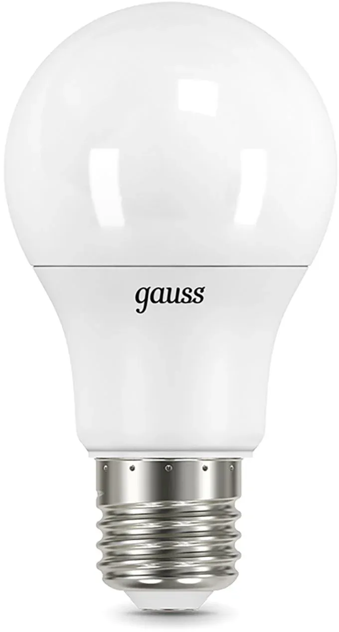 Лампа светодиодная Gauss A60 10Вт цок.:E27 шар 220B св.свеч.бел.нейт. A60 упак.:10шт 102502210 - фото 5