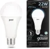 Лампа светодиодная Gauss 22Вт цок.:E27 шар 220B св.свеч.бел.нейт. A70 упак.:10шт 102502222 - фото 3