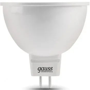 Лампа светодиодная Gauss 7Вт цок.:GU5.3 рефлек. 220B св.свеч.бел.теп. MR16 упак.:1шт 13517 - фото 7