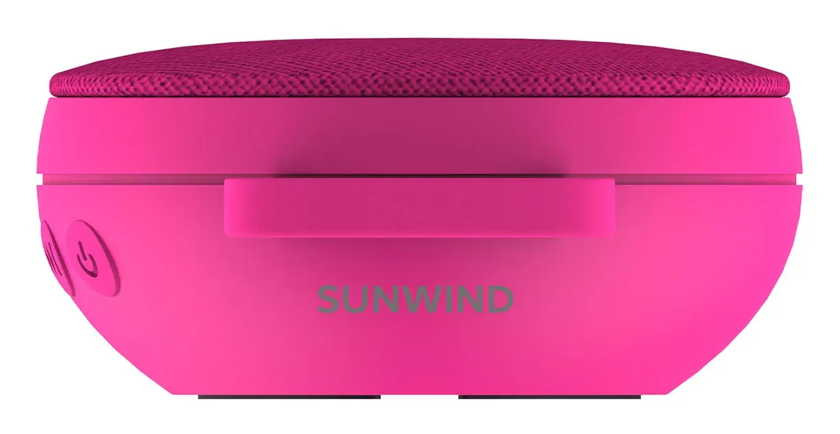 Колонка порт. SunWind SW-PS103 R розовый 3W 1.0 BT/3.5Jack 10м 400mAh - фото 7