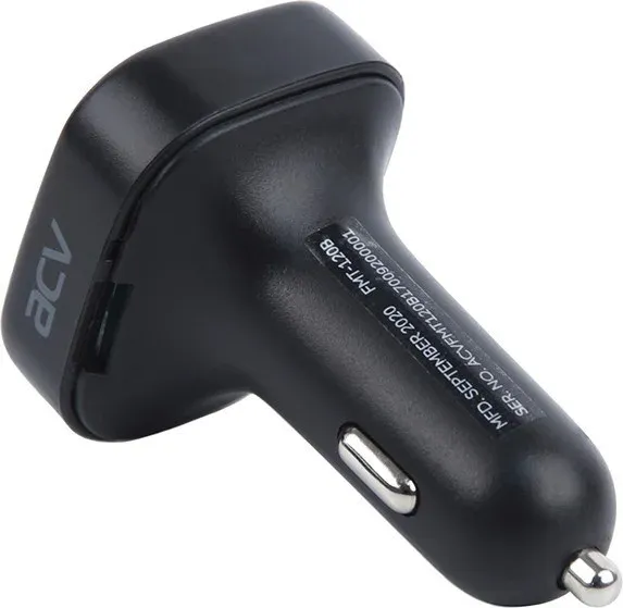 Автомобильный FM-модулятор ACV FMT-120B черный MicroSD BT USB 37574 - фото 2