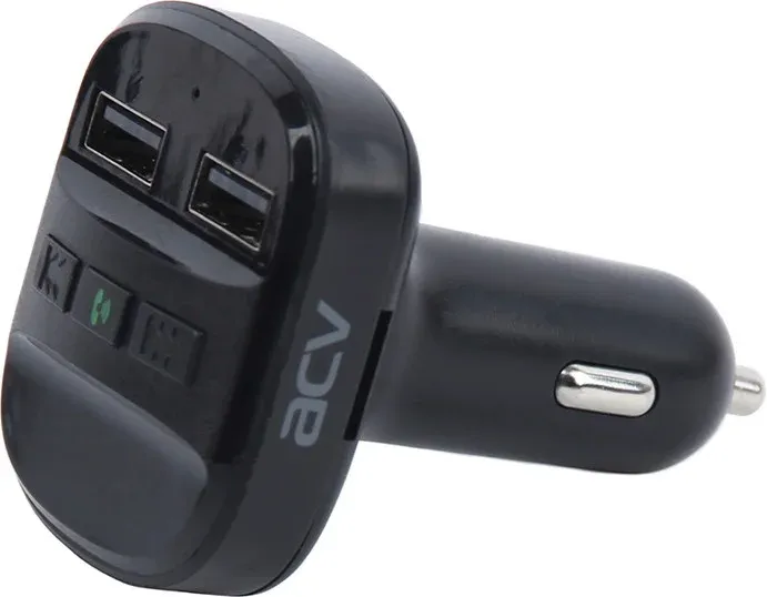 Автомобильный FM-модулятор ACV FMT-121B черный MicroSD BT USB 37575 - фото 2
