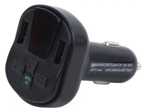 Автомобильный FM-модулятор ACV FMT-122B черный MicroSD BT USB 37576 - фото 4
