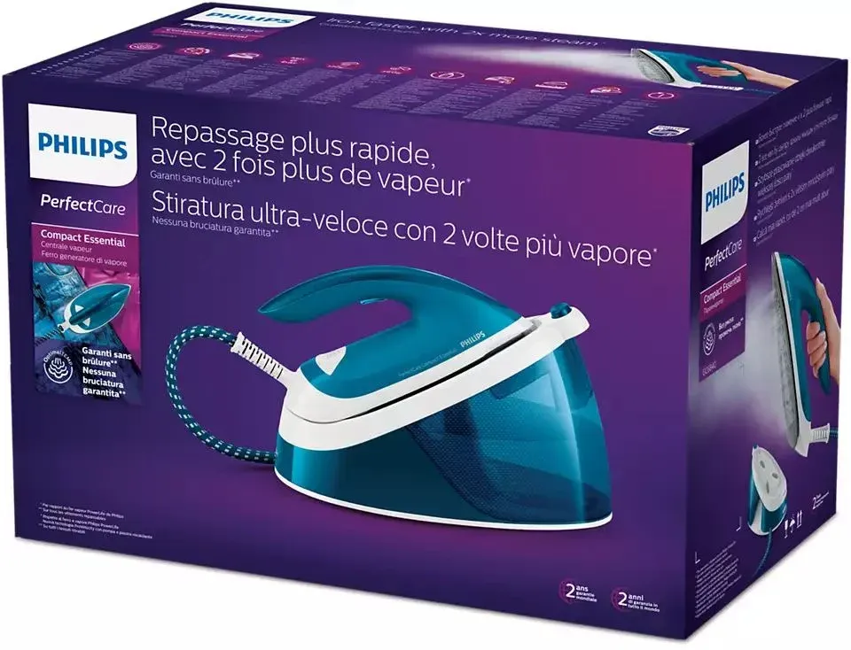 Парогенератор Philips GC6840/20 2400Вт бирюзовый/белый - фото 2