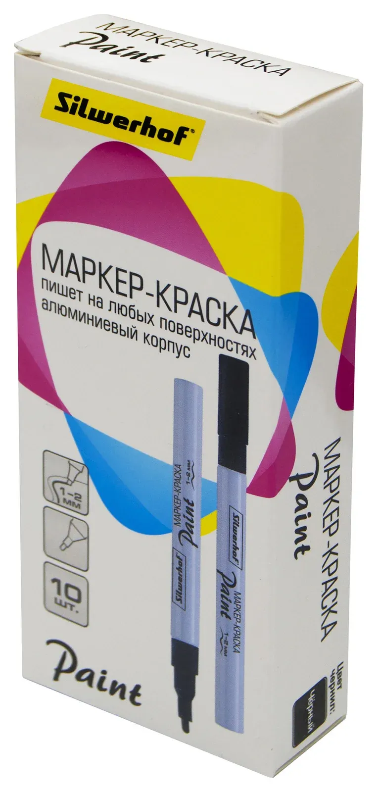 Маркеры SILWERHOF Paint черный - фото 1