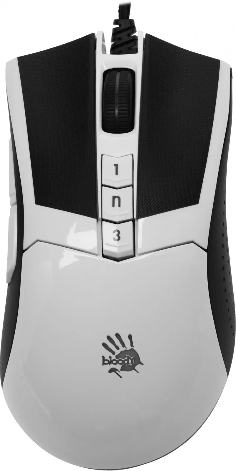 Мышь A4Tech Bloody W90 Max белый/черный оптическая 10000dpi USB 10but W90 MAX PANDA - фото 5