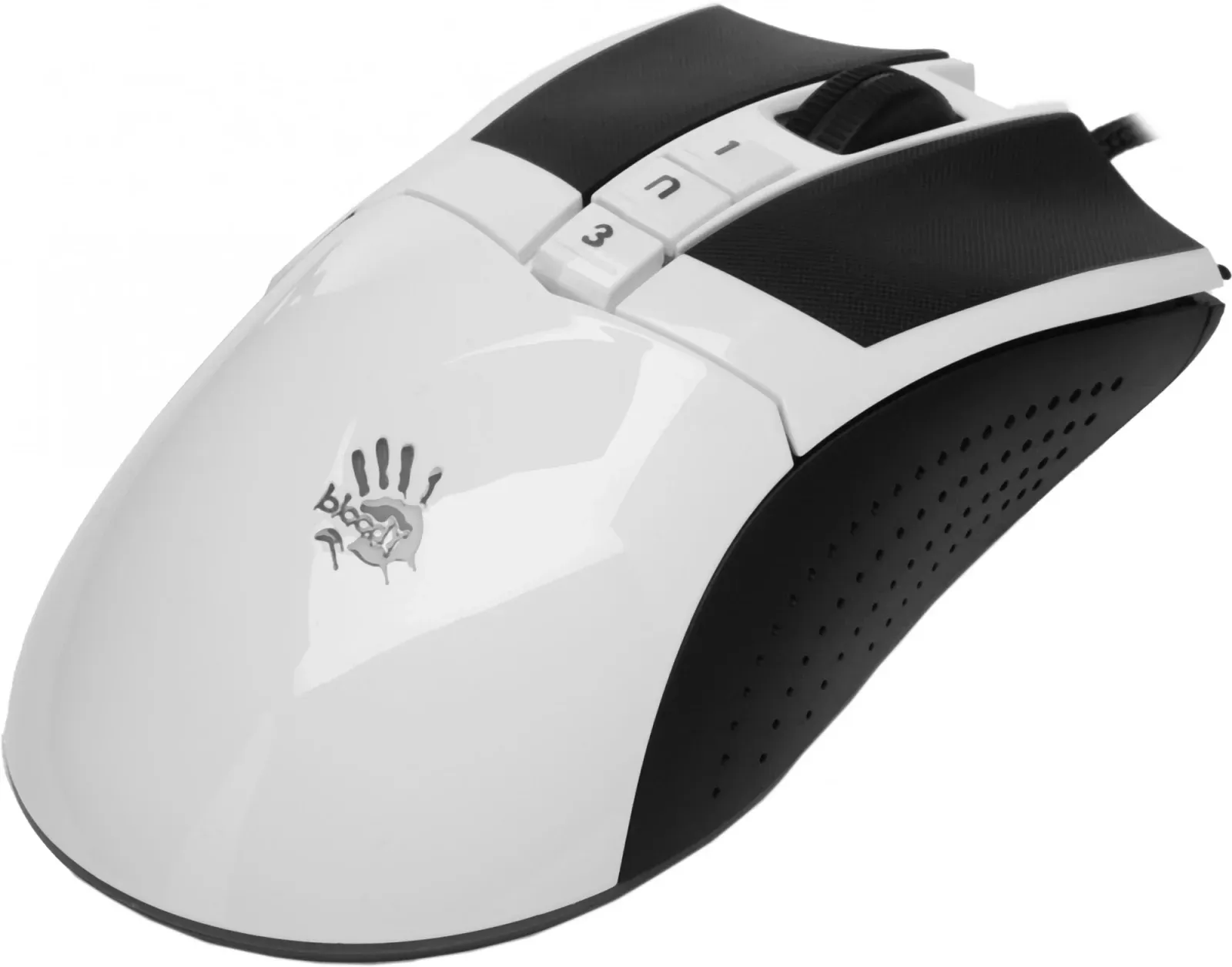 Мышь A4Tech Bloody W90 Max белый/черный оптическая 10000dpi USB 10but W90 MAX PANDA - фото 6