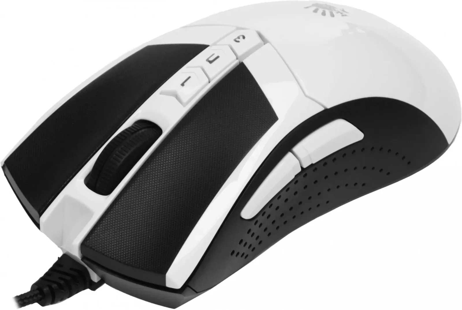 Мышь A4Tech Bloody W90 Max белый/черный оптическая 10000dpi USB 10but W90 MAX PANDA - фото 7