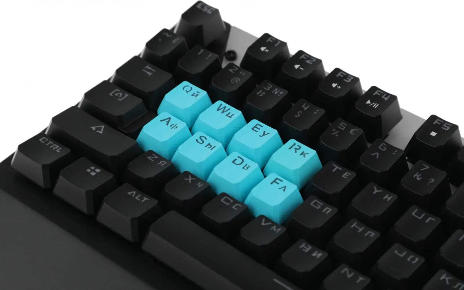 Клавиатура A4Tech B865 механическая серый/черный USB for gamer LED B865 ICE BLUE кабель 1.8м - фото 8