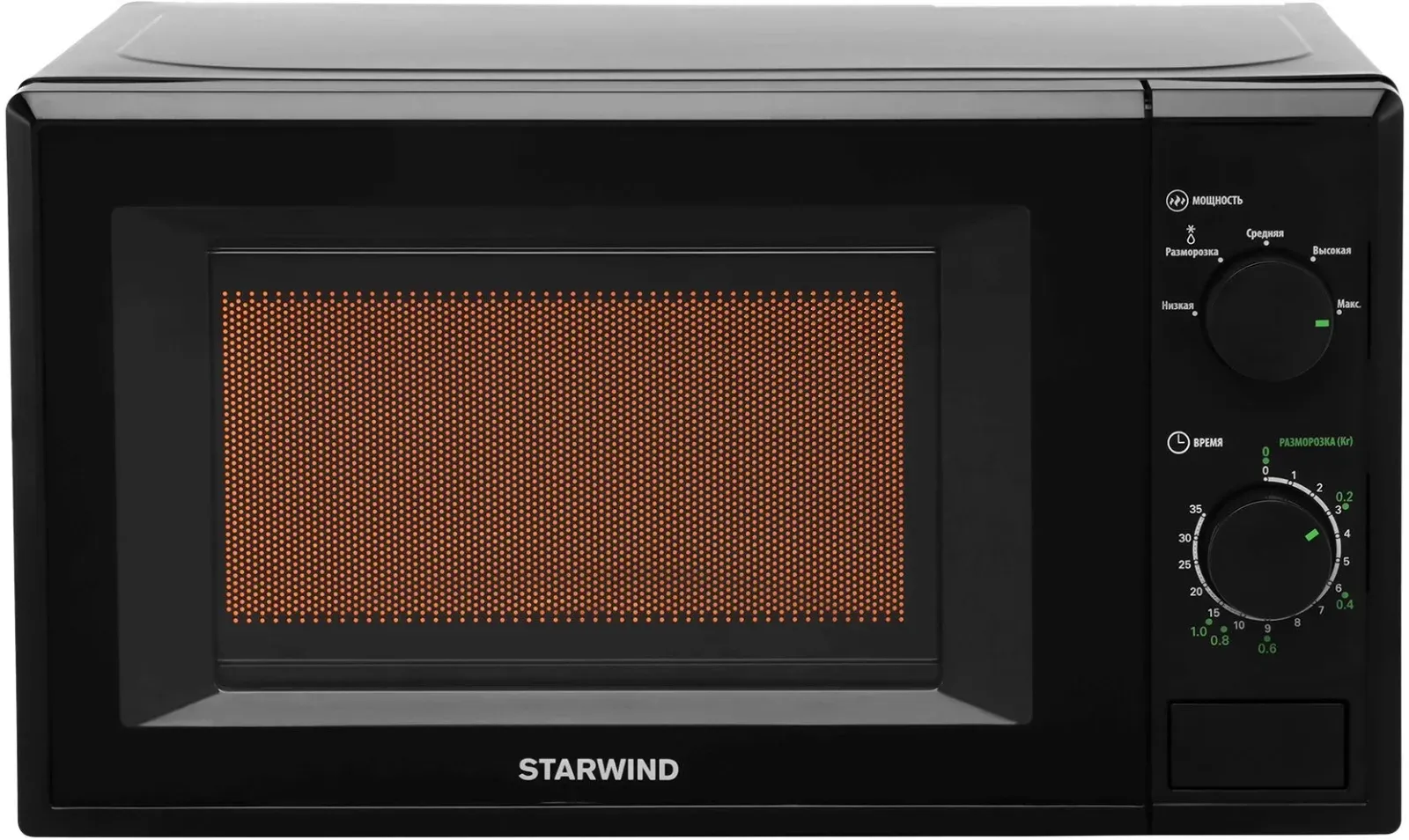 Микроволновая Печь Starwind SWM5820 20л. 700Вт черный, 20 л - фото 2
