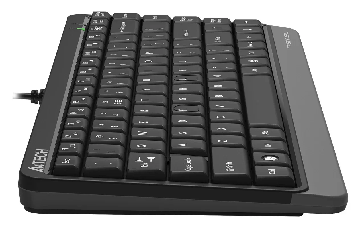 Клавиатура A4Tech FKS11 черный/серый USB FKS11 GREY кабель 1.5м - фото 8