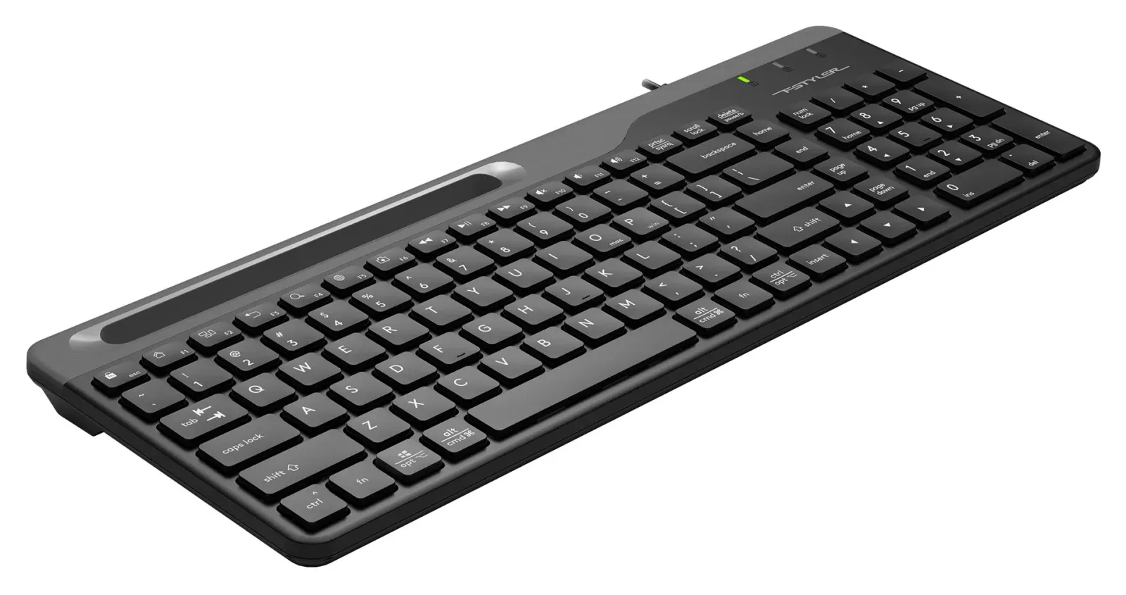 Клавиатура A4Tech FK25 черный/серый USB slim FK25 BLACK кабель 1.5м - фото 4