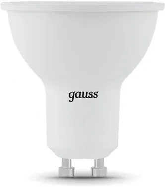 Лампа светодиодная Gauss Black 5Вт цок.:GU10 рефлек. 220B св.свеч.бел.теп. MR16 упак.:10шт 101506105 - фото 7