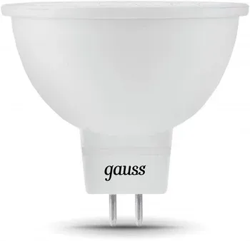 Лампа светодиодная Gauss Black 7Вт цок.:GU5.3 рефлек. 220B св.свеч.бел.теп. MR16 упак.:10шт 101505107 - фото 8