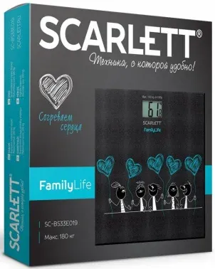 Весы напольные электронные Scarlett SC-BS33E019 макс.180кг черный/рисунок - фото 4