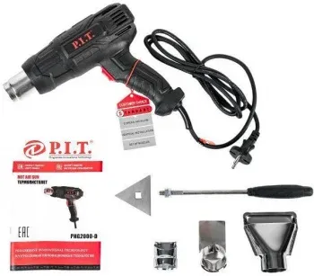 Технический фен P.I.T. PHG 2000-D 2000Вт темп.350/600С PHG2000-D - фото 7