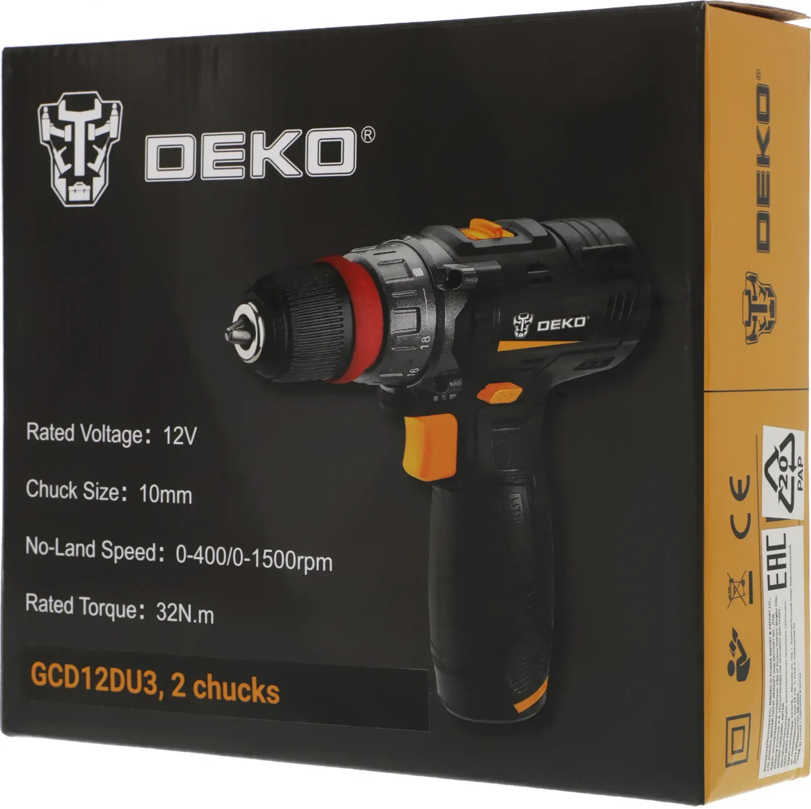 Шуруповерты DEKO GCD12DU3 - фото 1
