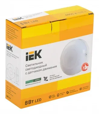 Светильник IEK ДПО 1001 8Вт 4000K белый LDPO3-1001-008-4000-K01 - фото 5