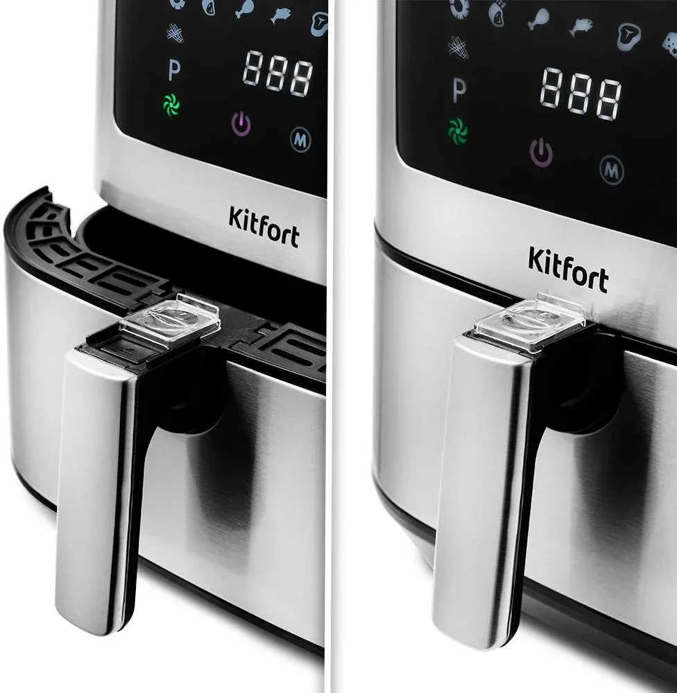 Аэрогриль Kitfort KT-2228 5.5л 1700Вт серебристый КТ-2228 - фото 3
