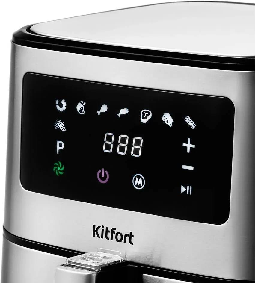 Аэрогриль Kitfort KT-2228 5.5л 1700Вт серебристый КТ-2228 - фото 4