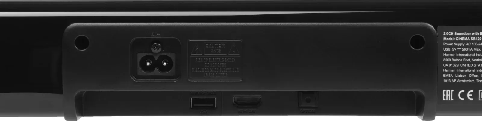 Саундбар JBL Cinema SB120 2.0 110Вт черный - фото 4