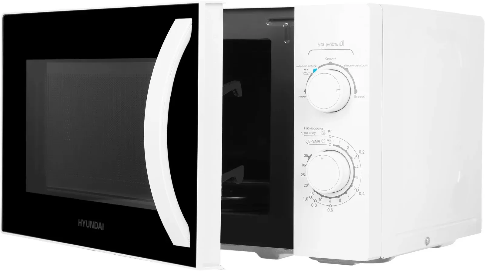 Микроволновая Печь Hyundai HYM-M2067 20л. 700Вт белый, 20 л - фото 5