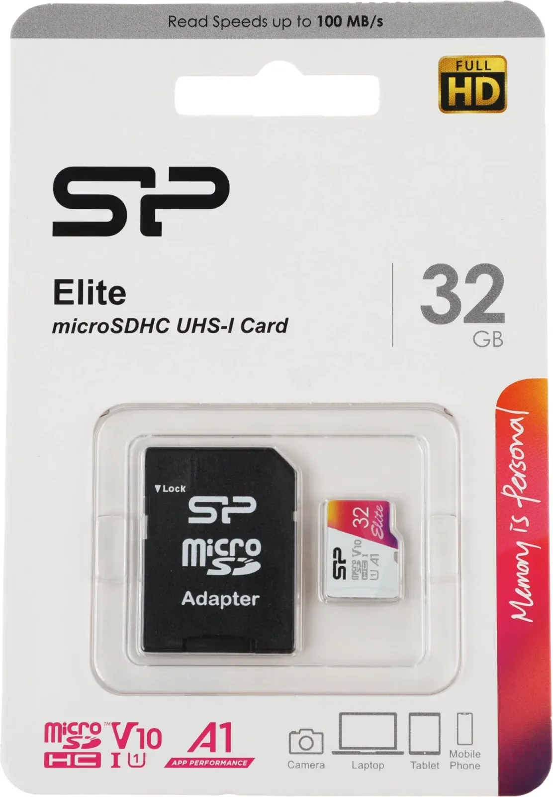 Флеш карта microSDHC 32GB Silicon Power SP032GBSTHBV1V20SP Elite + adapter - фото 3