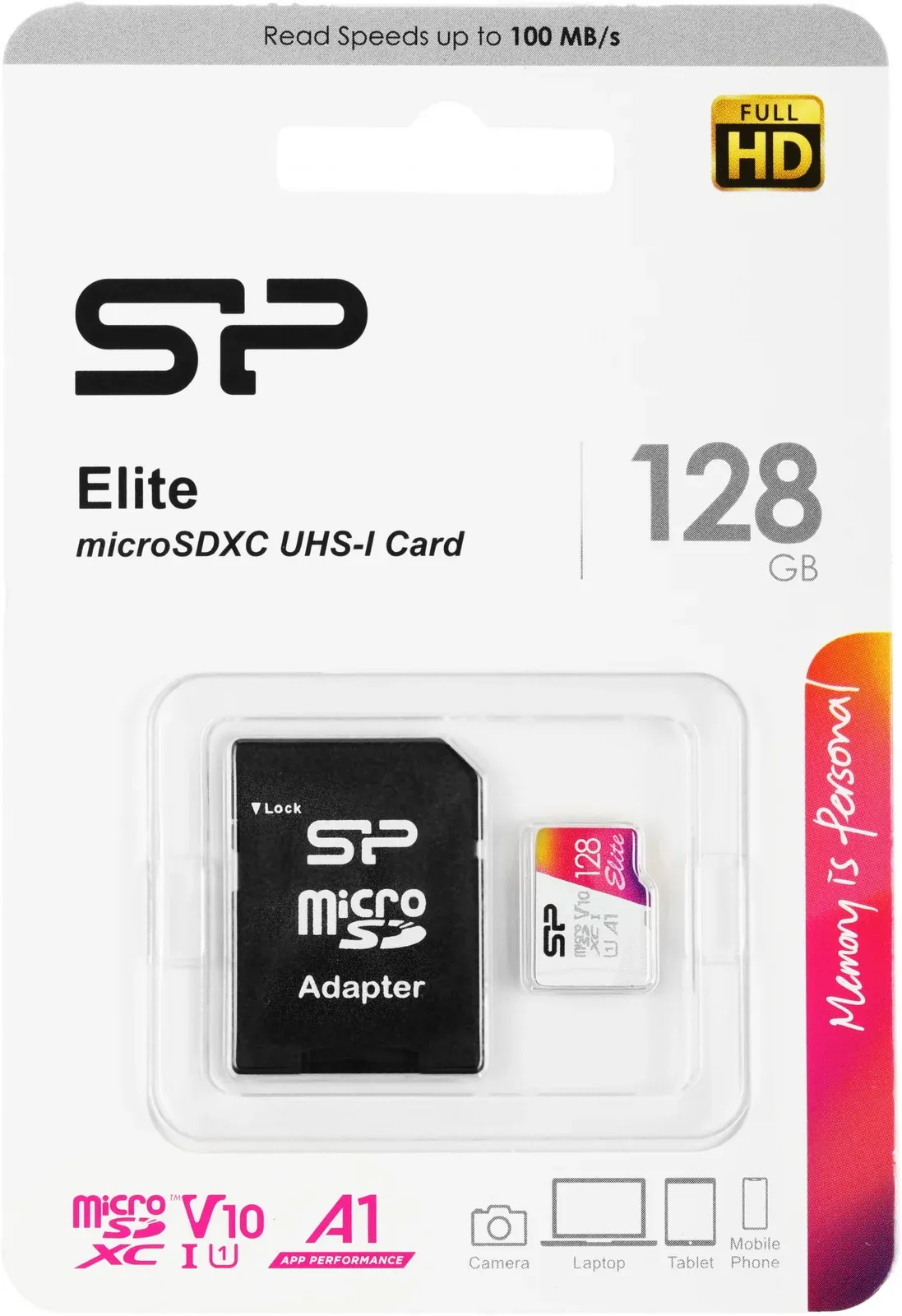 Флеш карта microSDXC 128GB Silicon Power SP128GBSTXBV1V20SP Elite + adapter - фото 3