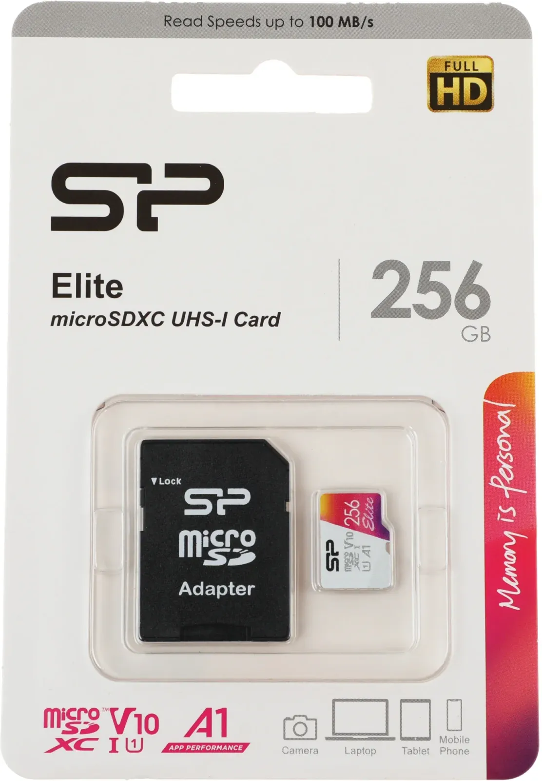 Флеш карта microSDXC 256GB Silicon Power SP256GBSTXBV1V20SP Elite + adapter - фото 3