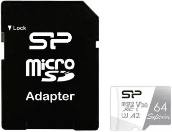 Флеш карта microSDXC 64GB Silicon Power SP064GBSTXDA2V20SP Superior + adapter - фото 7