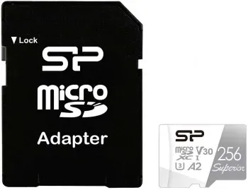 Флеш карта microSDXC 256GB Silicon Power SP256GBSTXDA2V20SP Superior + adapter - фото 8