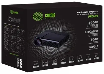 Проектор Cactus CS-PRO.09WT.WXGA-W LCD 3000Lm LS 300Lm ANSI 1280x720 2000:1 ресурс лампы:50000часов 2xUSB typeA 2xHDMI 4.7кг, белый - фото 8