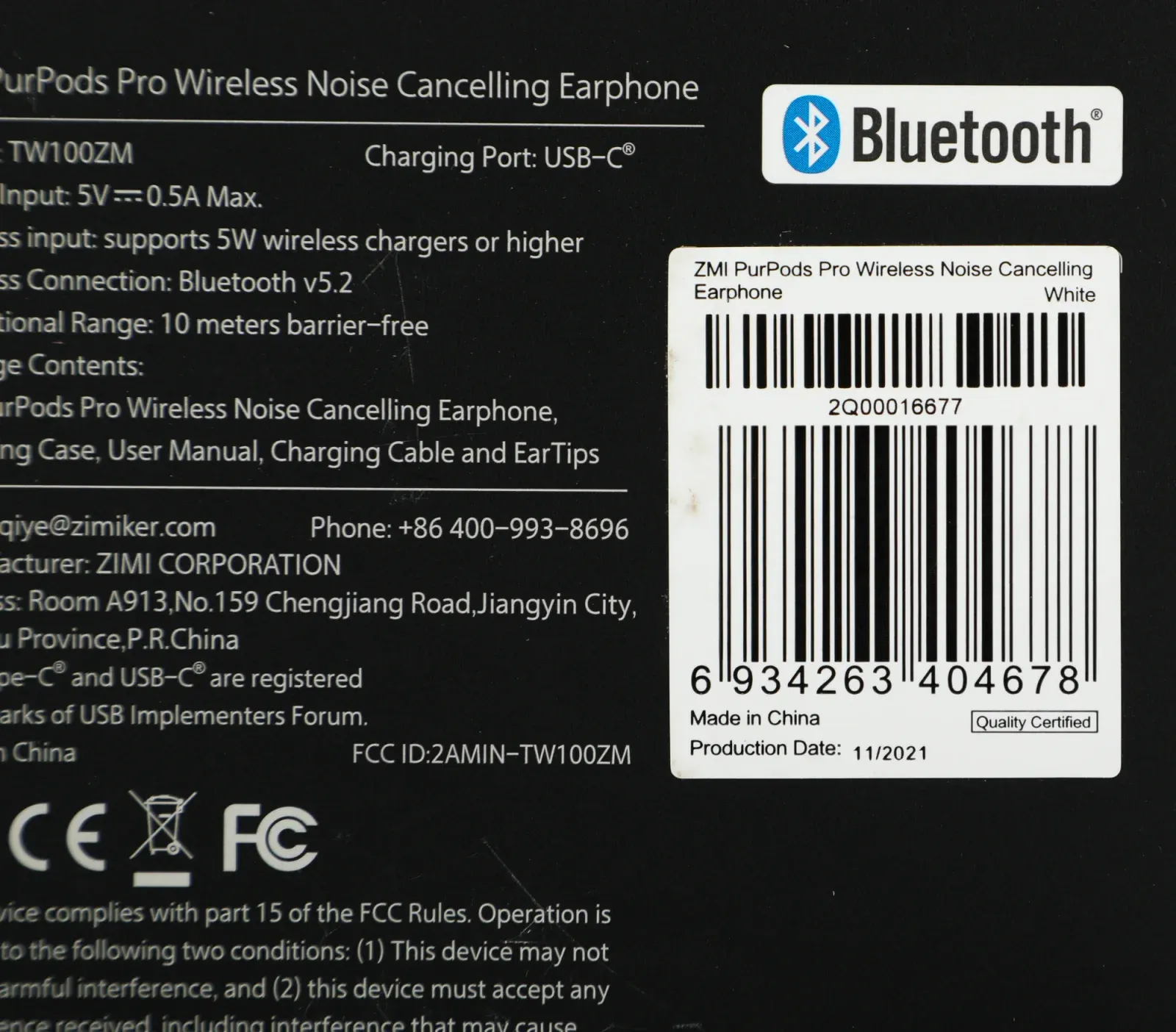 Гарнитура внутриканальные ZMI PurPods Pro TW100ZM белый беспроводные bluetooth в ушной раковине - фото 8