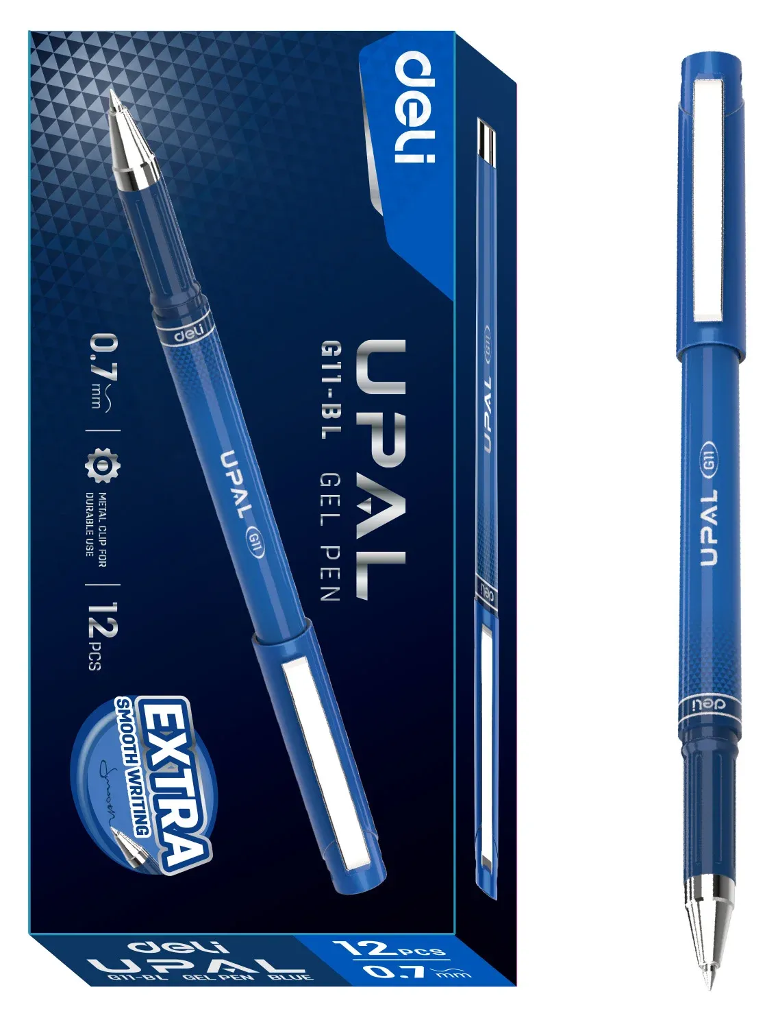 Гелевые ручки DELI EG11-BL - фото 1