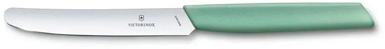 Нож кухонный Victorinox Swiss Modern 6.9006.1141 стальной столовый лезв.110мм прямая заточка мятный - фото 1
